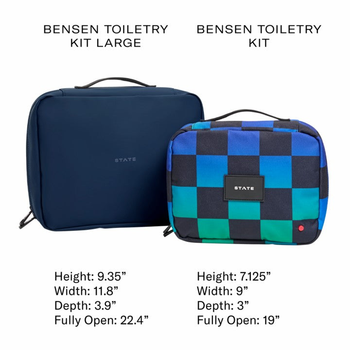 Bensen Dopp Kit Water Resistant Black | State Bags Trending