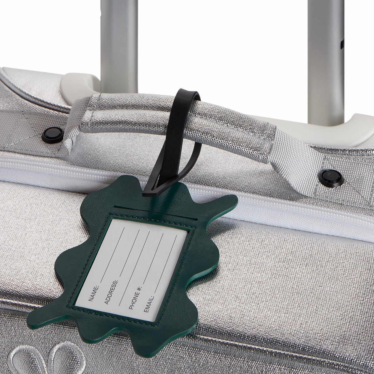 Squiggly Luggage Tag Vegan Leather Olive | State Bags Great Value