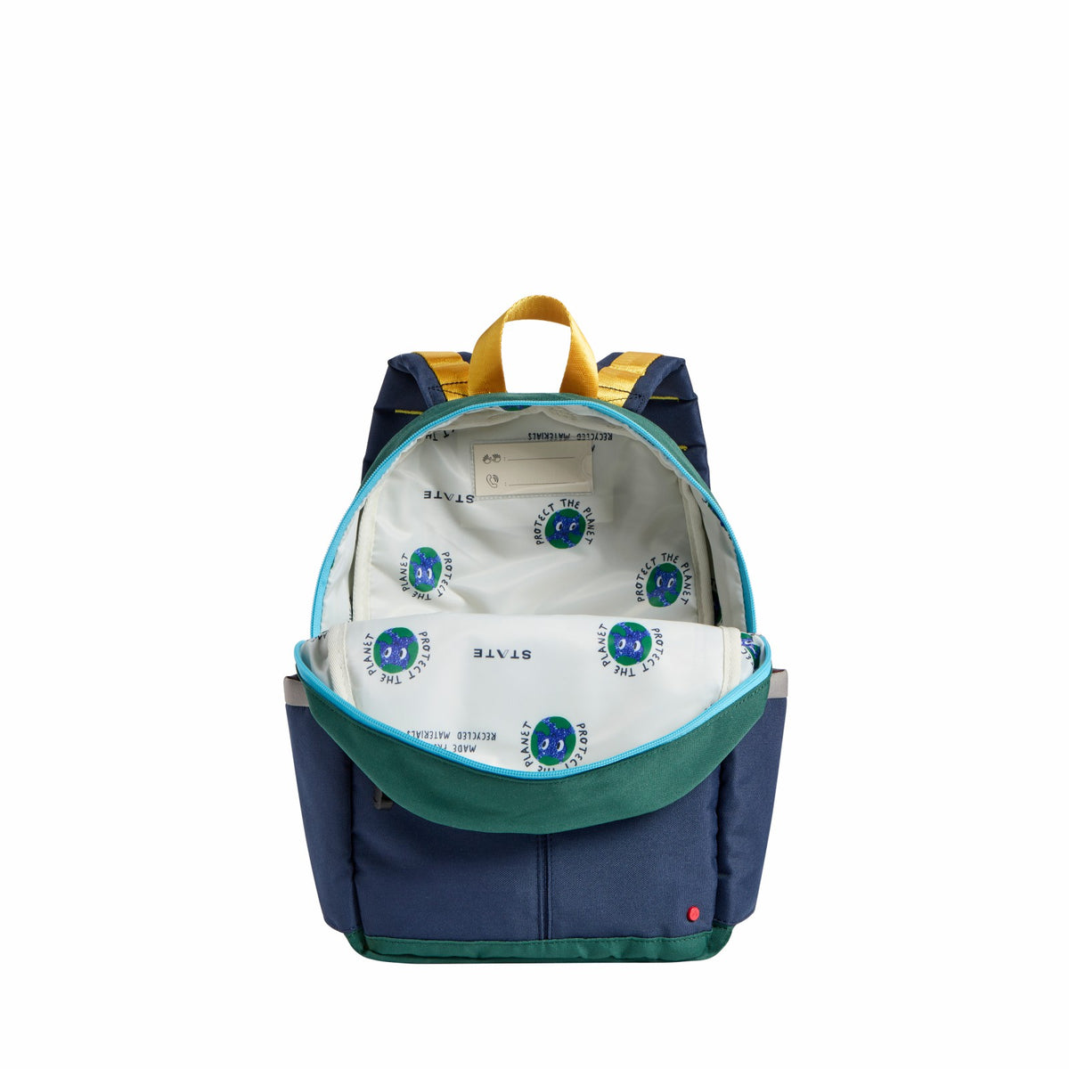 Kane Kids Mini Backpack Recycled Polycanvas Solid Navy | State Bags Discount
