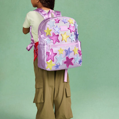 Kane Kids Backpack Metallic 3D Stars | State Bags Exclusive