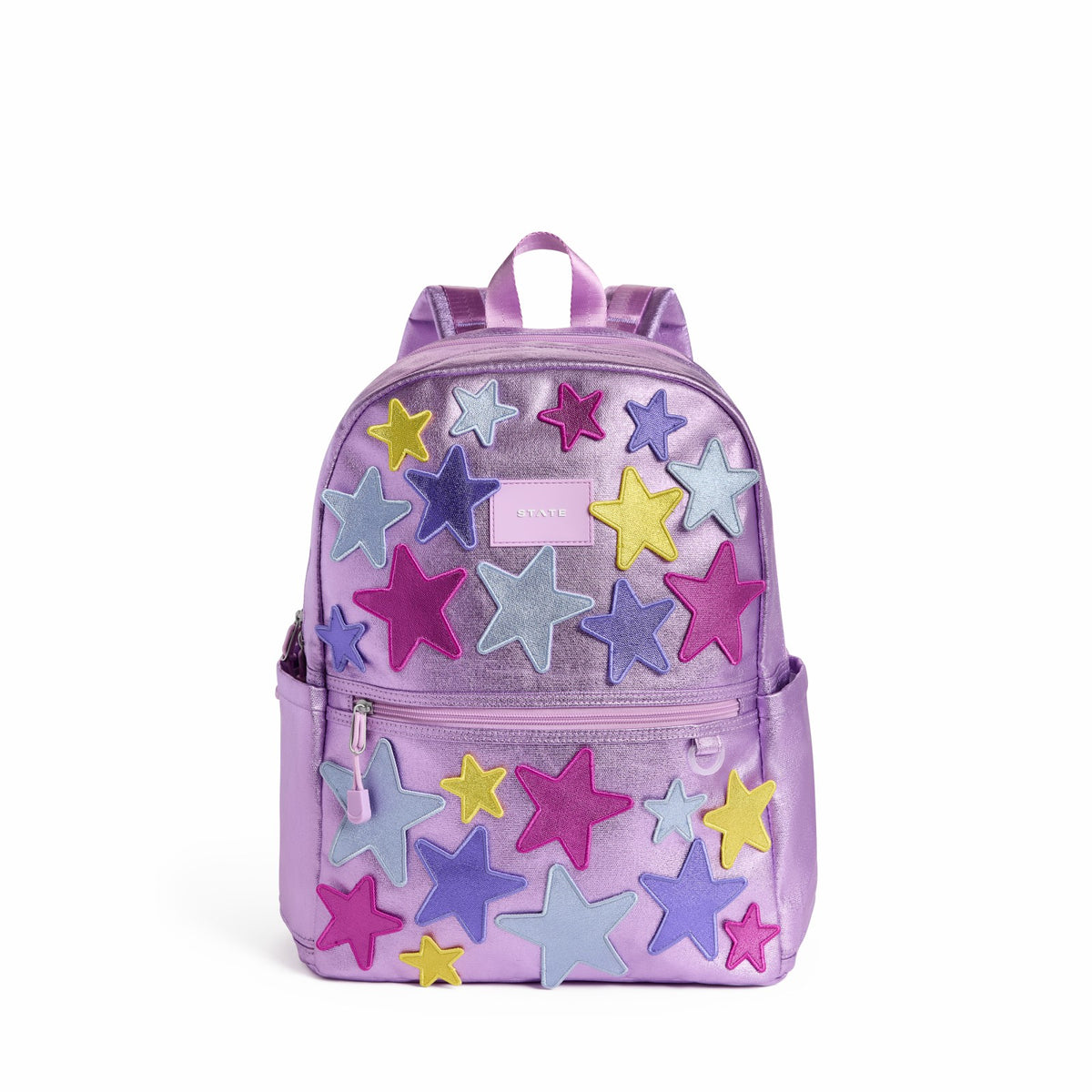 Kane Double Pocket Backpack Metallic 3D Stars | State Bags Special Offer