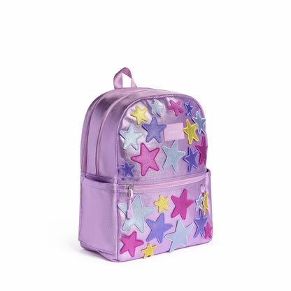 Kane Double Pocket Backpack Metallic 3D Stars | State Bags Special Offer