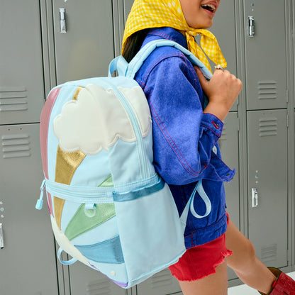 Kane Kids Backpack Polyester Canvas Rainbow Cloud | State Bags Exclusive