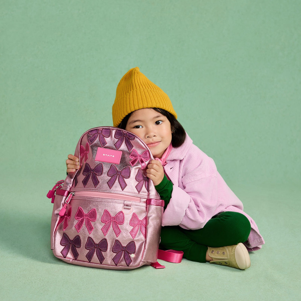 Kane Mini Backpack Metallic Patchwork Bows | State Bags Everyday