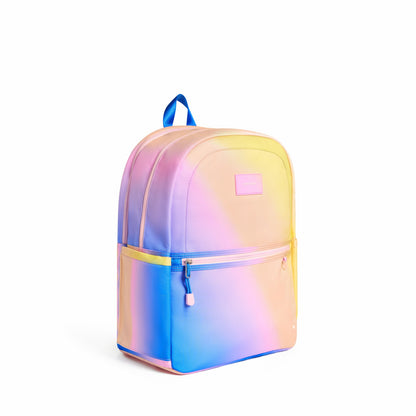 Kane Kids Large Backpack Recycled Polycnavas Blue/Pink/Yellow Gradient | State Bags Customer Favorite