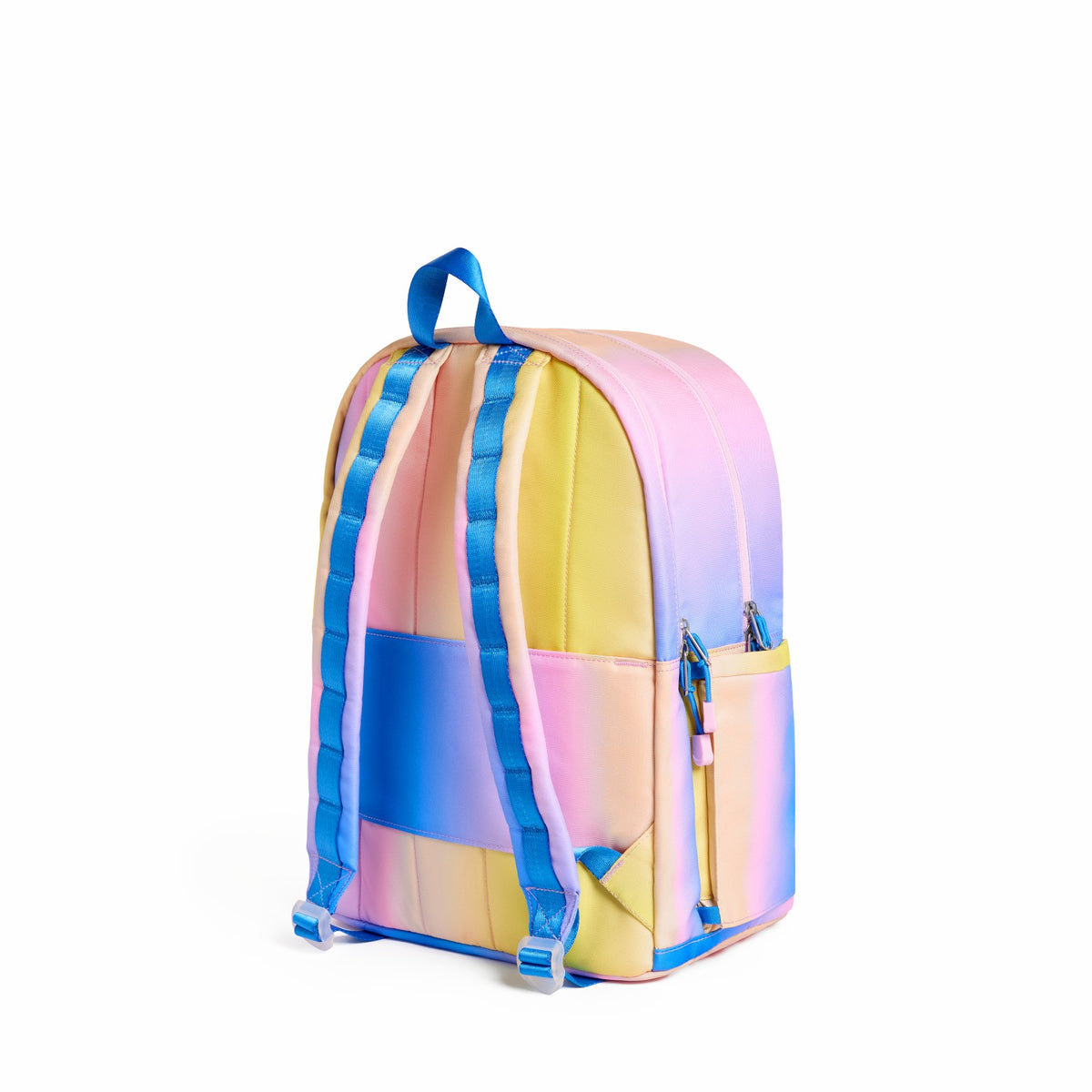 Kane Kids Large Backpack Recycled Polycnavas Blue/Pink/Yellow Gradient | State Bags Customer Favorite