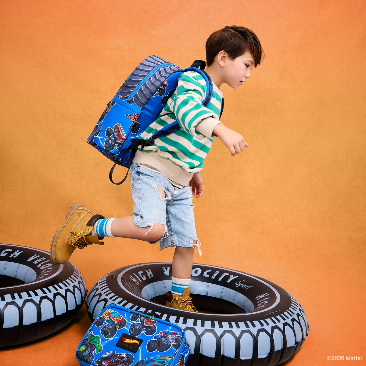 STATE x Hot Wheels™ Kane Backpack Hot Wheels™ Falling Trucks | State Bags Premium