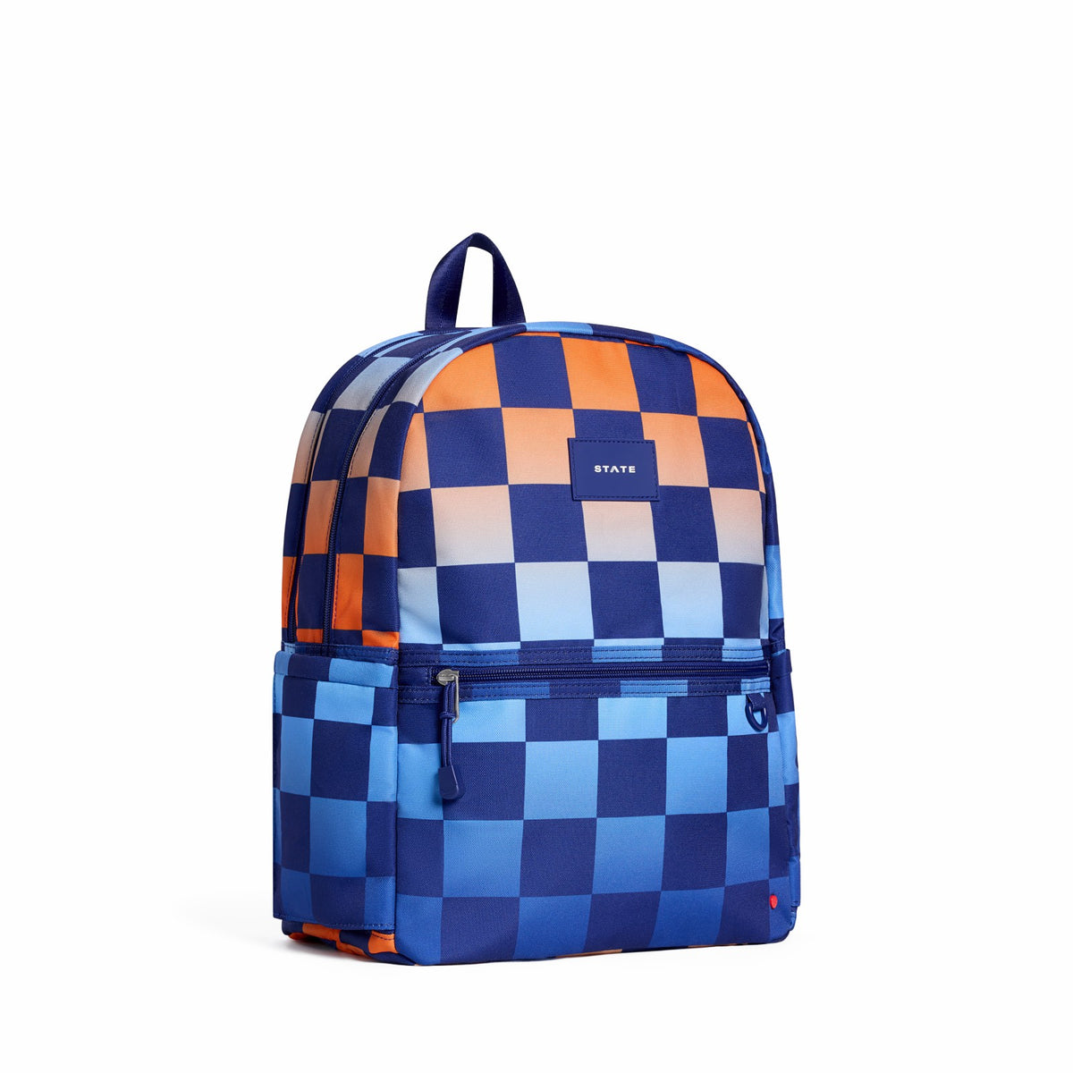 Kane Double Pocket Backpack Recycled Polycanvas Gradient Checkerboard | State Bags Trending