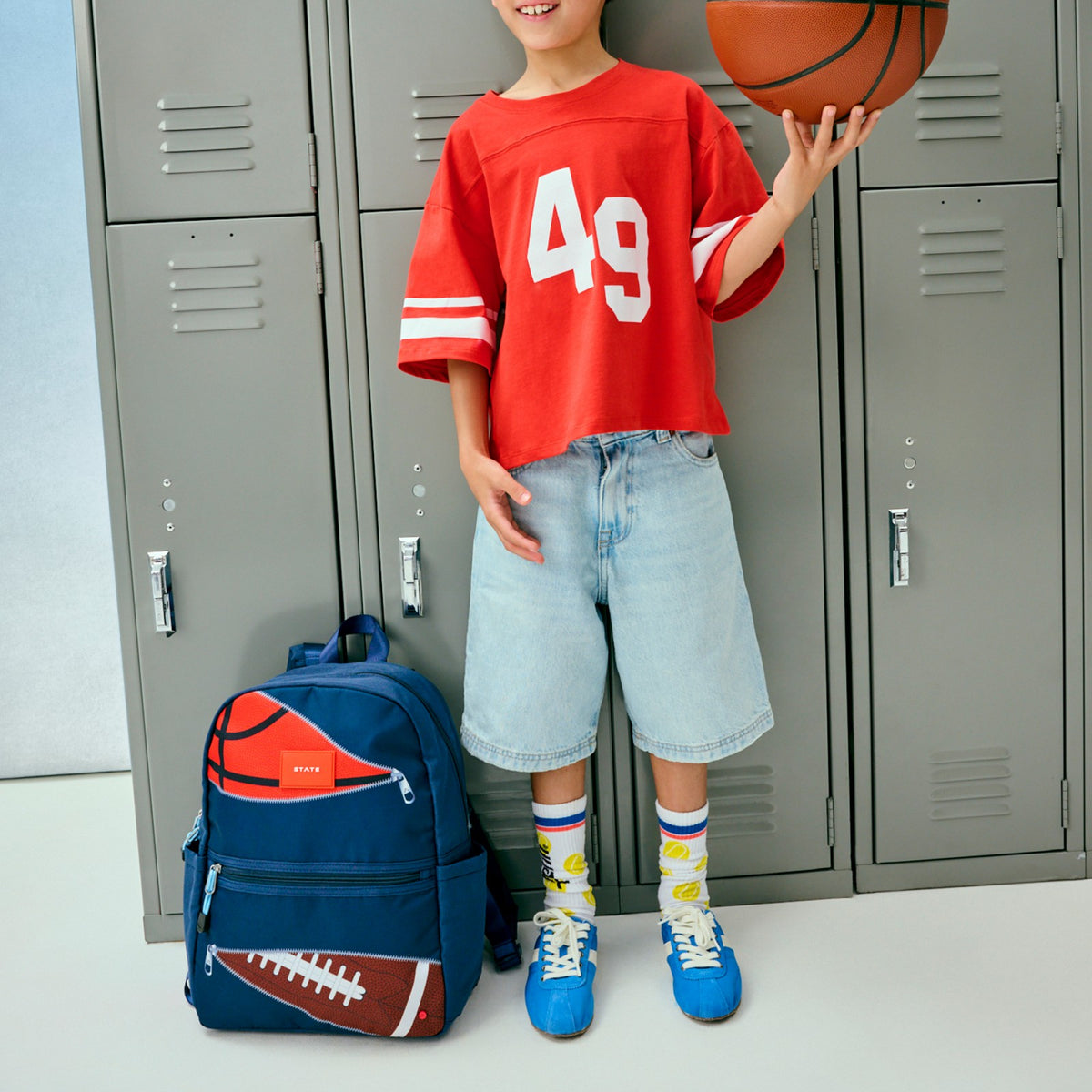 Kane Kids Travel Backpack Printed Canvas Sports | State Bags Latest