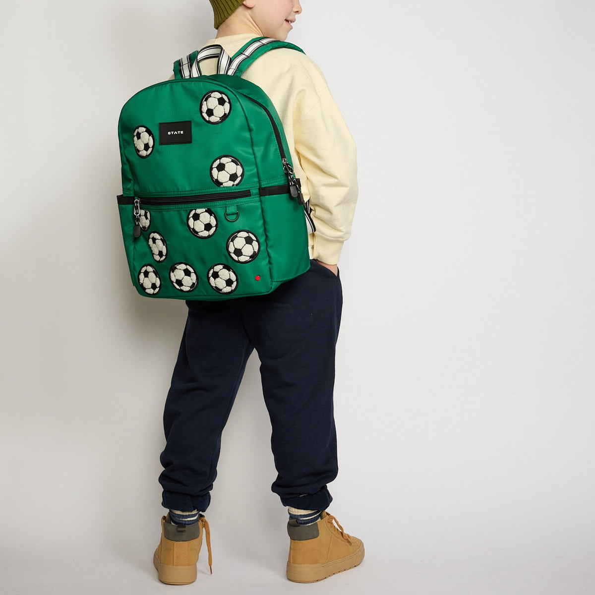 Kane Kids Backpack Nylon Fuzzy Soccer Balls | State Bags Deals