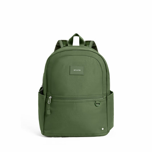 Kane Kids Double Pocket Recycled Polyester Canvas Olive | State Bags Special Offer