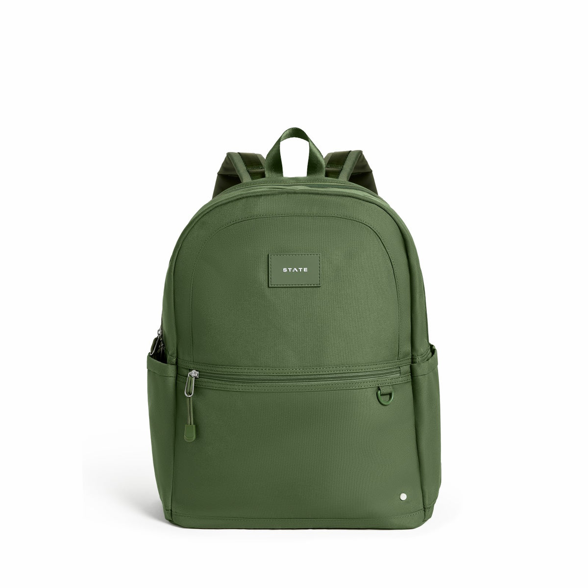 Kane Kids Large Backpack Recycled Poly Canvas Solids Olive | State Bags Signature