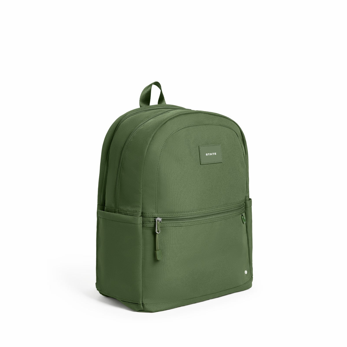 Kane Kids Large Backpack Recycled Poly Canvas Solids Olive | State Bags Signature