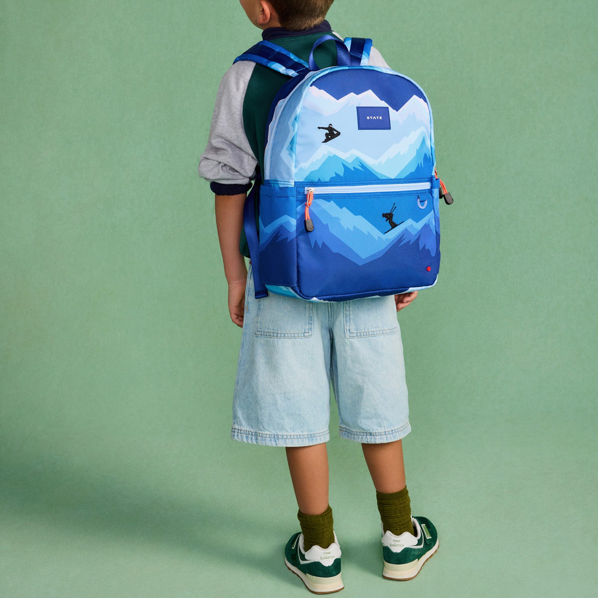 Kane Kids Backpack Polyester Canvas Mountains | State Bags Hot Sale