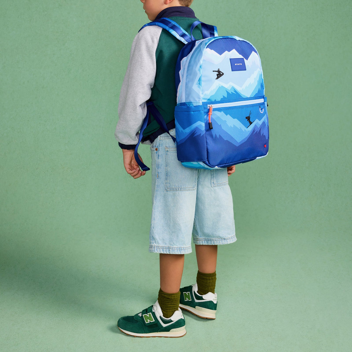 Kane Kids Backpack Polyester Canvas Mountains | State Bags Hot Sale