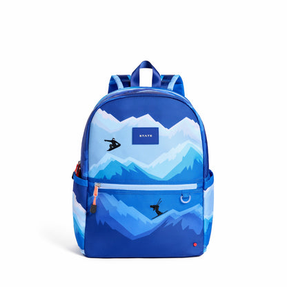 Kane Double Pocket Backpack Recycled Polycanvas Mountains | State Bags Exclusive