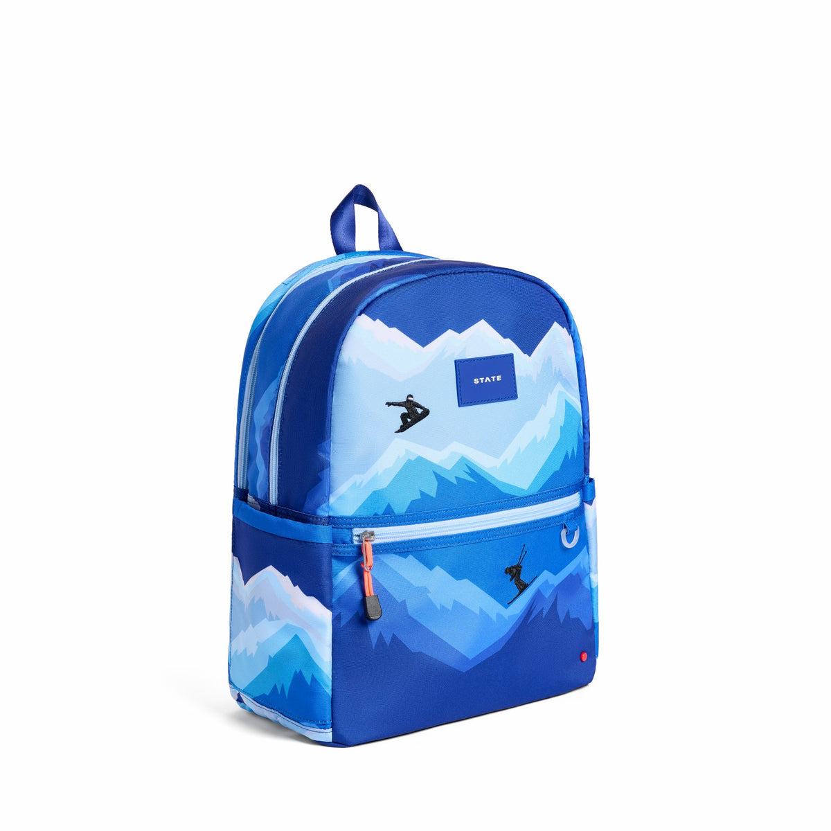 Kane Double Pocket Backpack Recycled Polycanvas Mountains | State Bags Exclusive