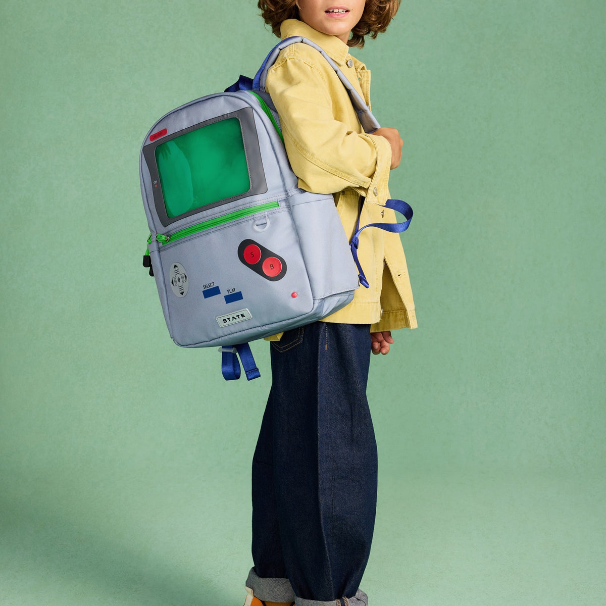 Kane Kids Travel Backpack Recycled Polycanvas Videogame | State Bags Value