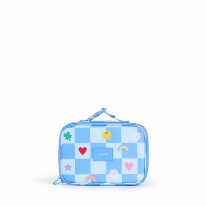 Rodgers Lunch Box Recycled Polyester Canvas Charms Blue Check | State Bags Signature