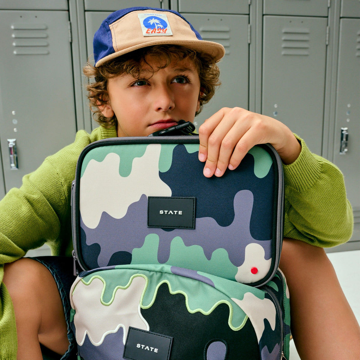 Rodgers Lunch Box Recycled Polyester Canvas Camo Drip | State Bags Essential