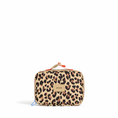 Rodgers Lunch Box Recycled Poly Canvas Leopard | State Bags Discount