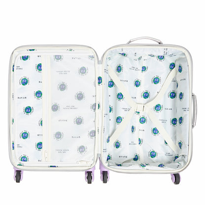Logan Suitcase Metallic Patchwork Hearts | State Bags Great Value