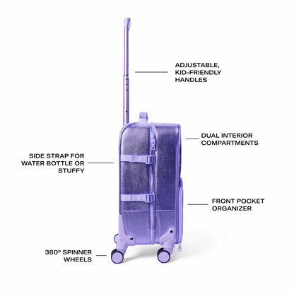 Logan Suitcase Metallic 3D Hearts | State Bags Special Offer
