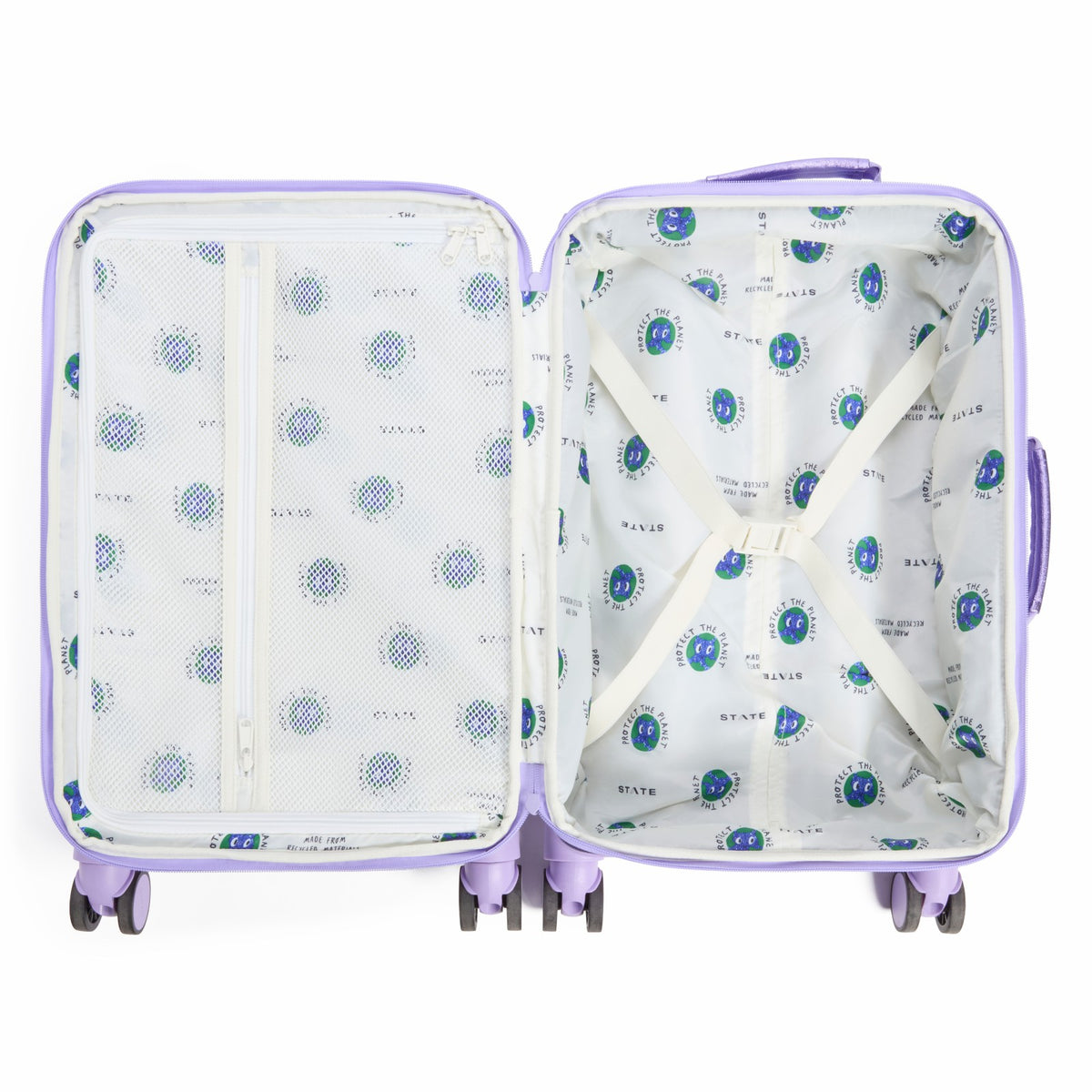 Logan Suitcase Metallic 3D Hearts | State Bags Special Offer