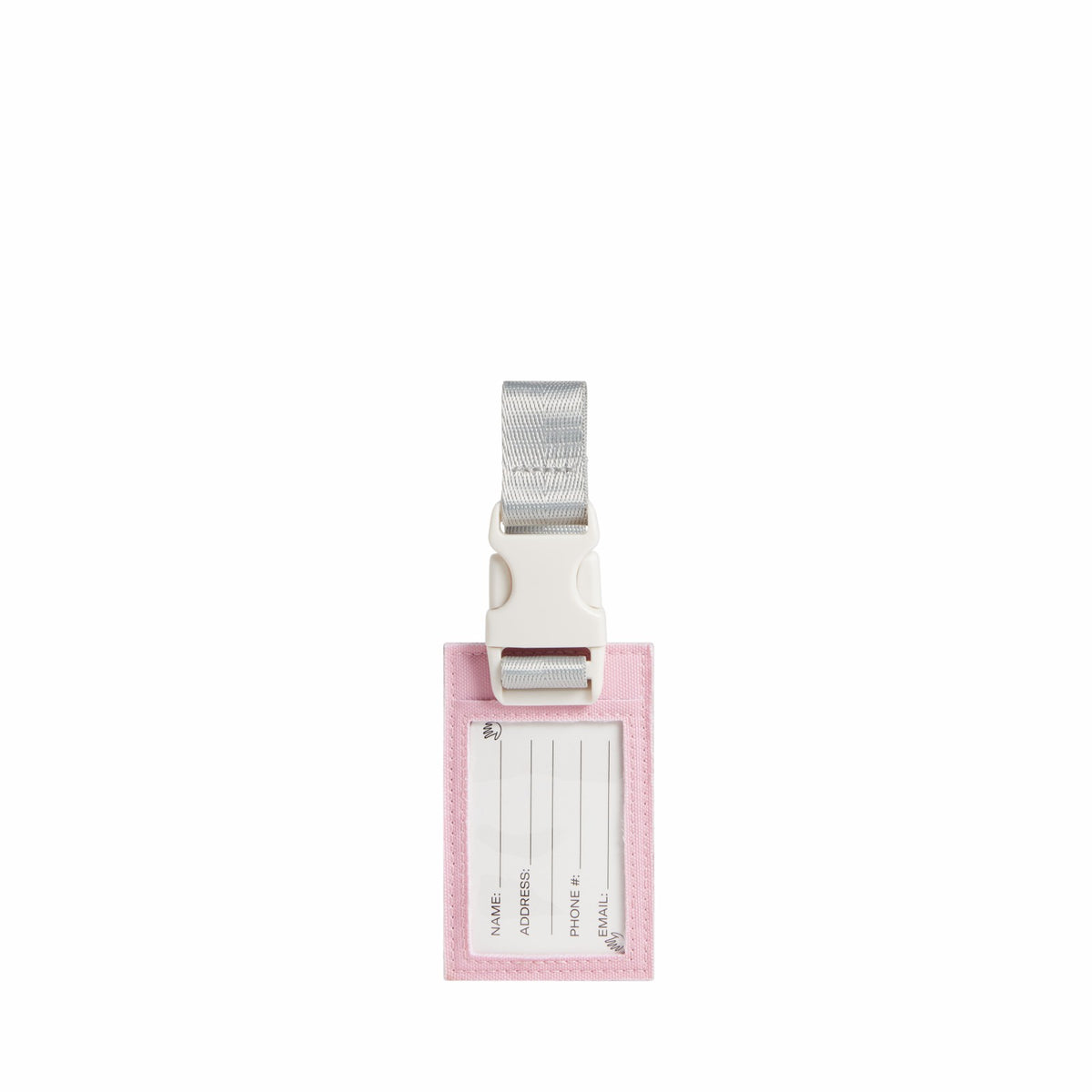 Logan Luggage Tag Metallic Pink/Silver | State Bags Special Offer