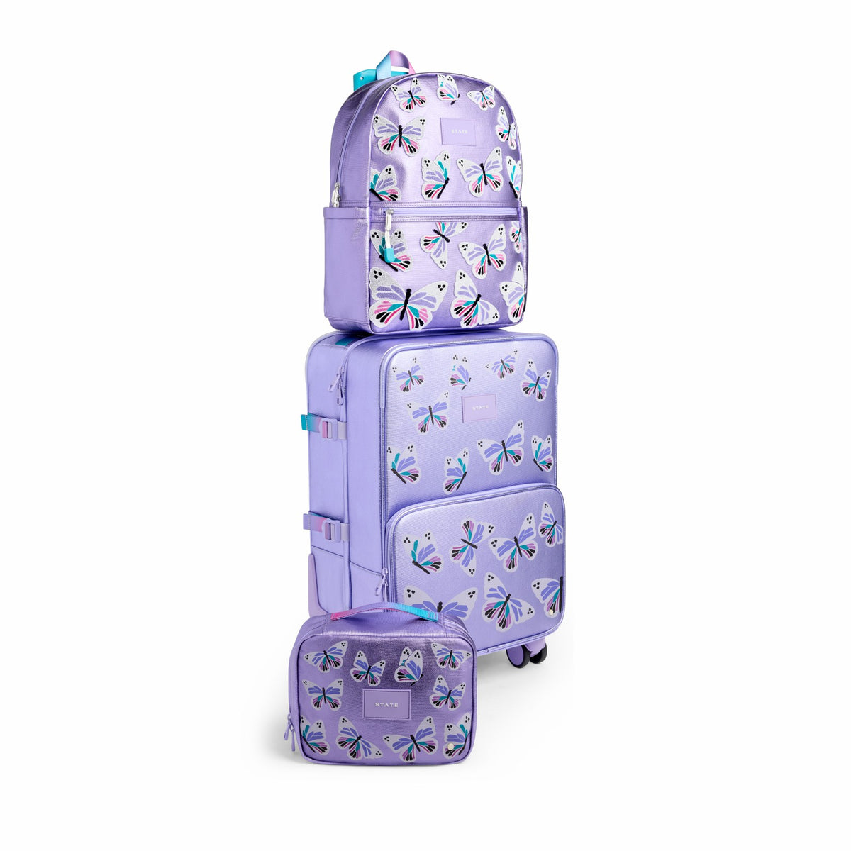 Logan Suitcase Metallic Butterfly | State Bags Everyday