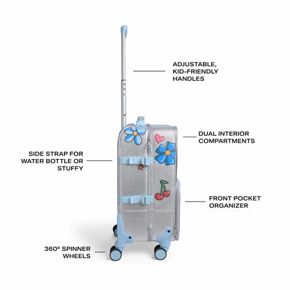 Logan Carry-On Suitcase Metallic Graffiti | State Bags Featured