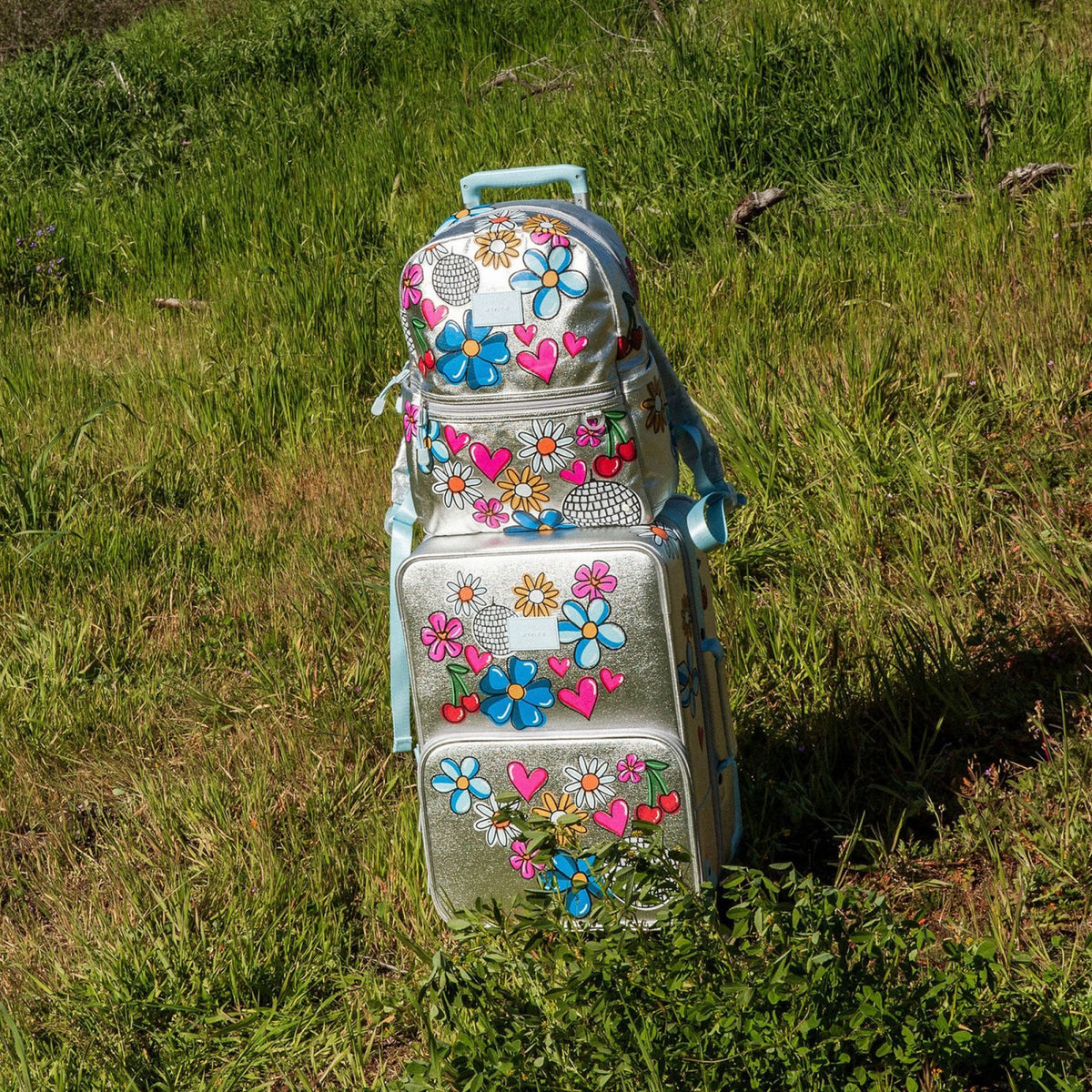Logan Carry-On Suitcase Metallic Graffiti | State Bags Featured