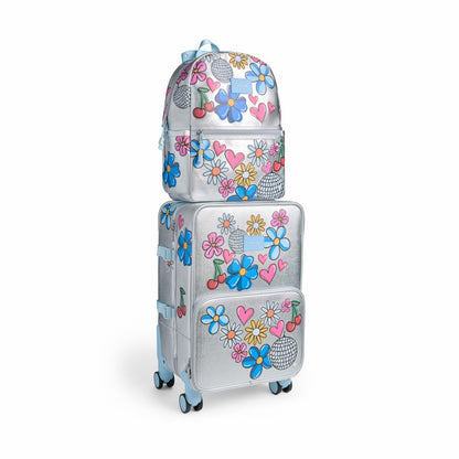 Logan Carry-On Suitcase Metallic Graffiti | State Bags Featured