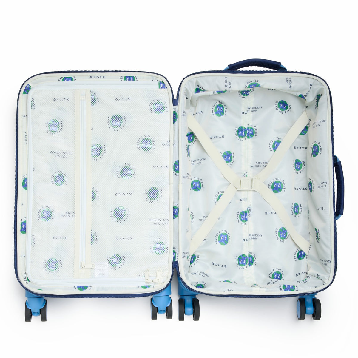 Logan Carry-On Suitcase Blue Green Orange | State Bags Recommended