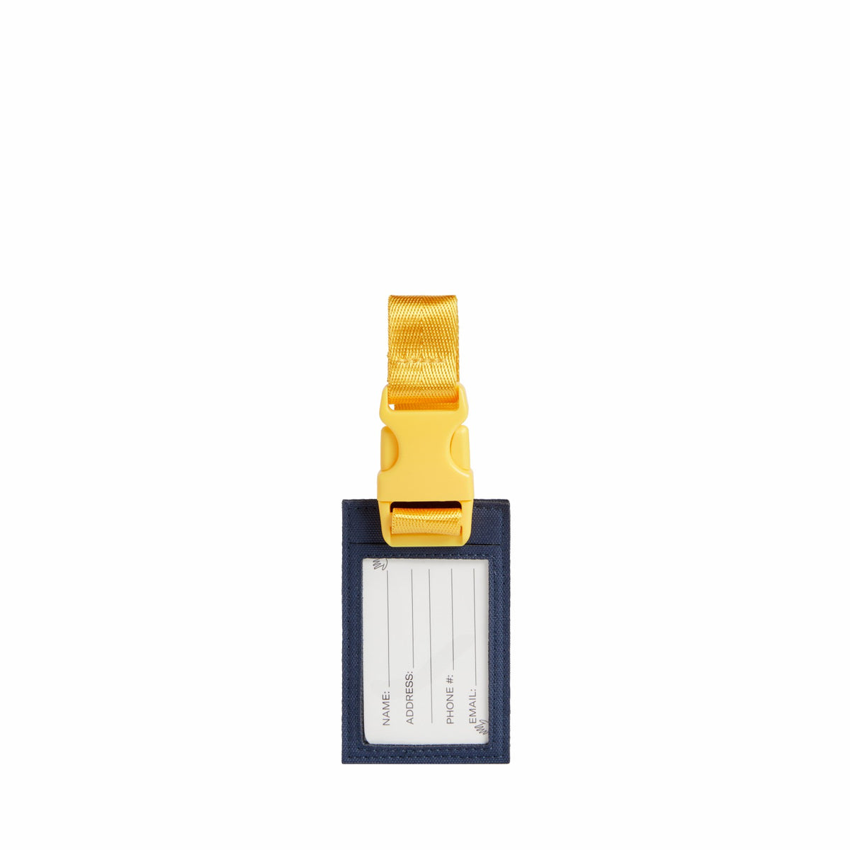 Logan Luggage Tag Polyester Canvas Green/Navy | State Bags New