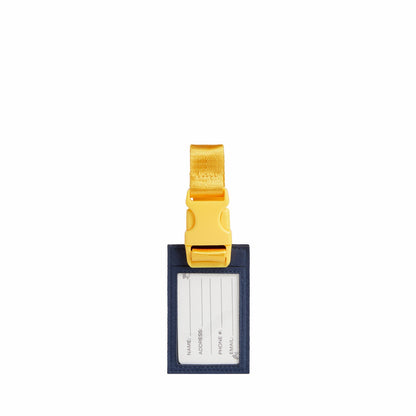 Logan Luggage Tag Polyester Canvas Green/Navy | State Bags New