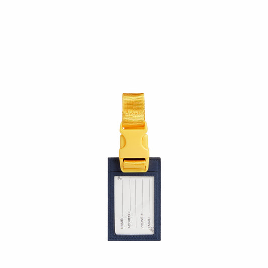 Logan Luggage Tag Polyester Canvas Green/Navy | State Bags New