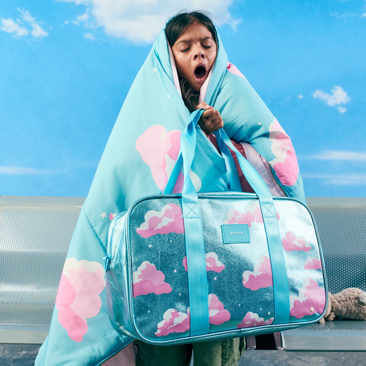 Rockaway Duffle Metallic Clouds | State Bags New