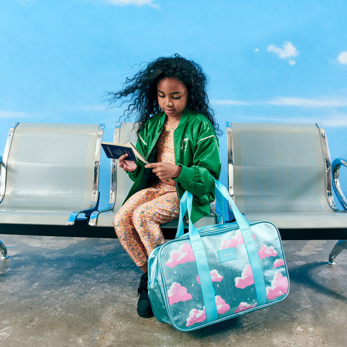 Rockaway Duffle Metallic Clouds | State Bags New