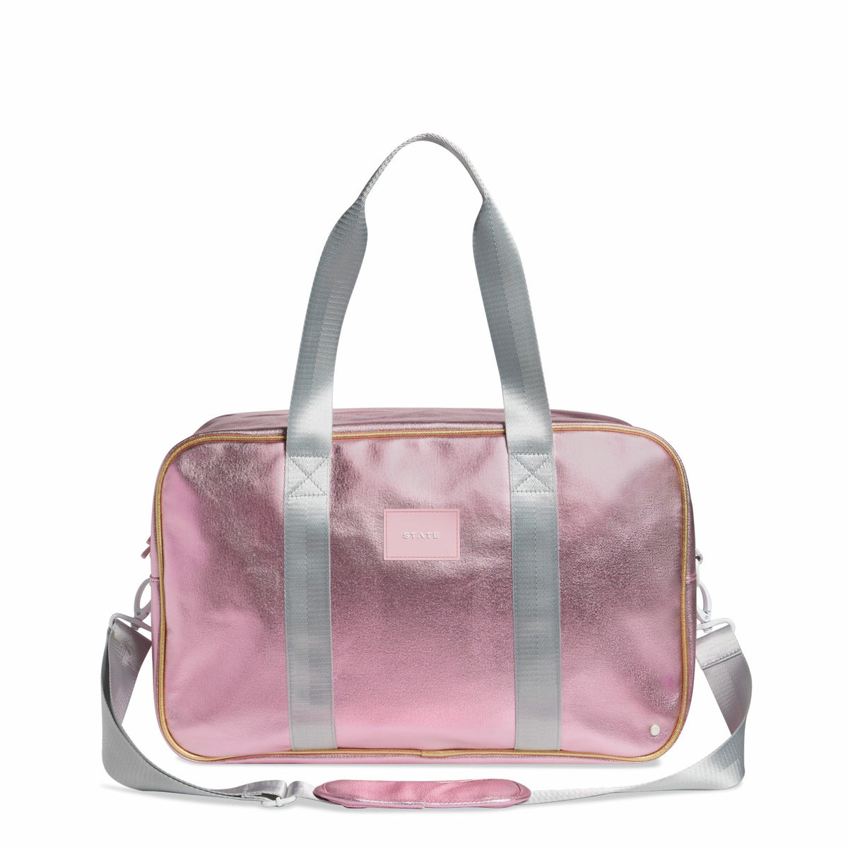 Rockaway Duffle Metallic Pink/Silver | State Bags Everyday