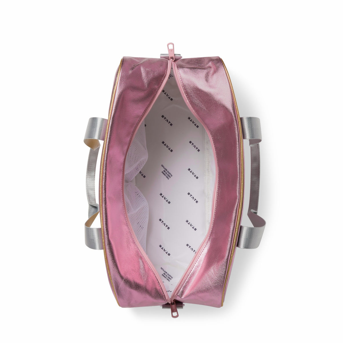 Rockaway Duffle Metallic Pink/Silver | State Bags Everyday