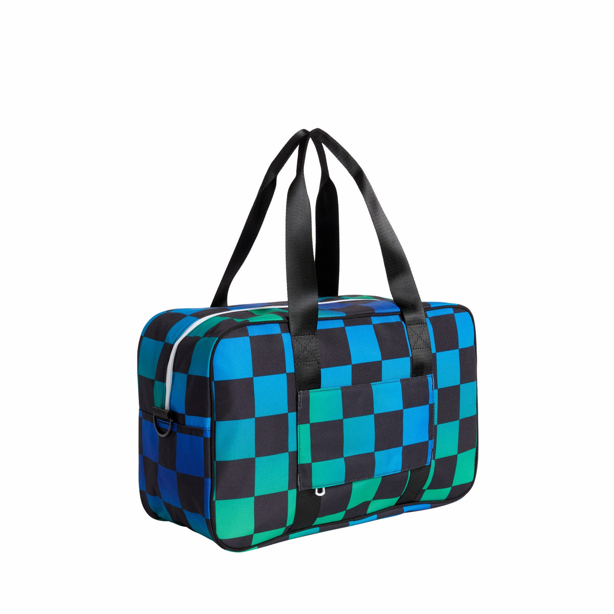 Rockaway Duffle Recycled Polyester Canvas Blue Checkerboard | State Bags Trending