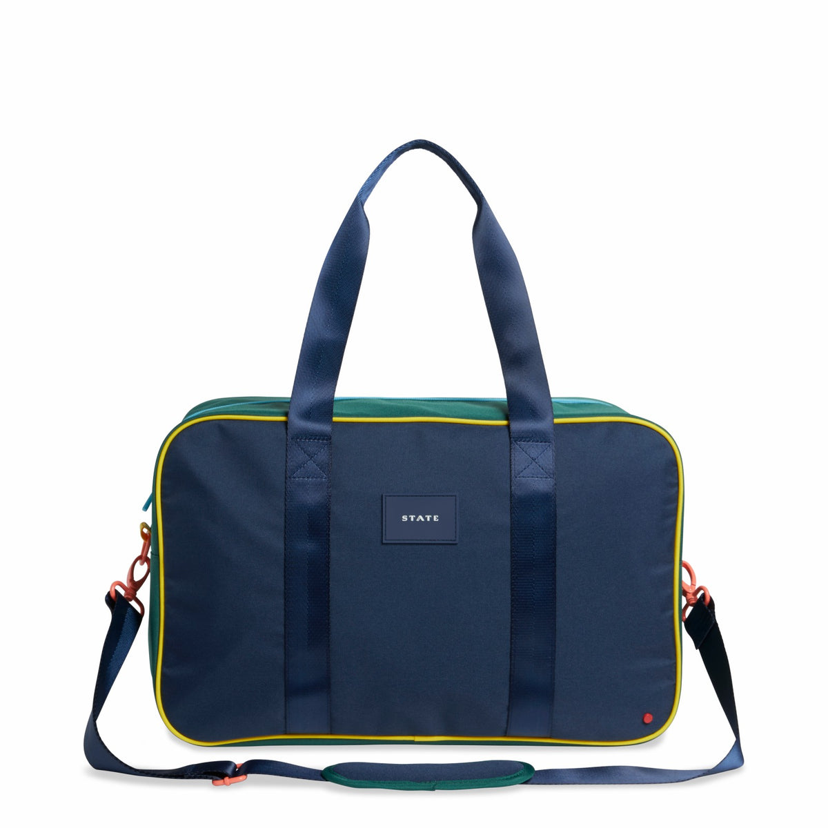 Rockaway Duffle Polyester Canvas Green/Navy | State Bags Best Seller