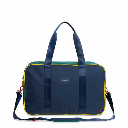 Rockaway Duffle Polyester Canvas Green/Navy | State Bags Best Seller