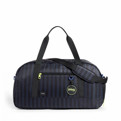 Fenway Sports Duffle Black Grey Striped | State Bags Special Offer