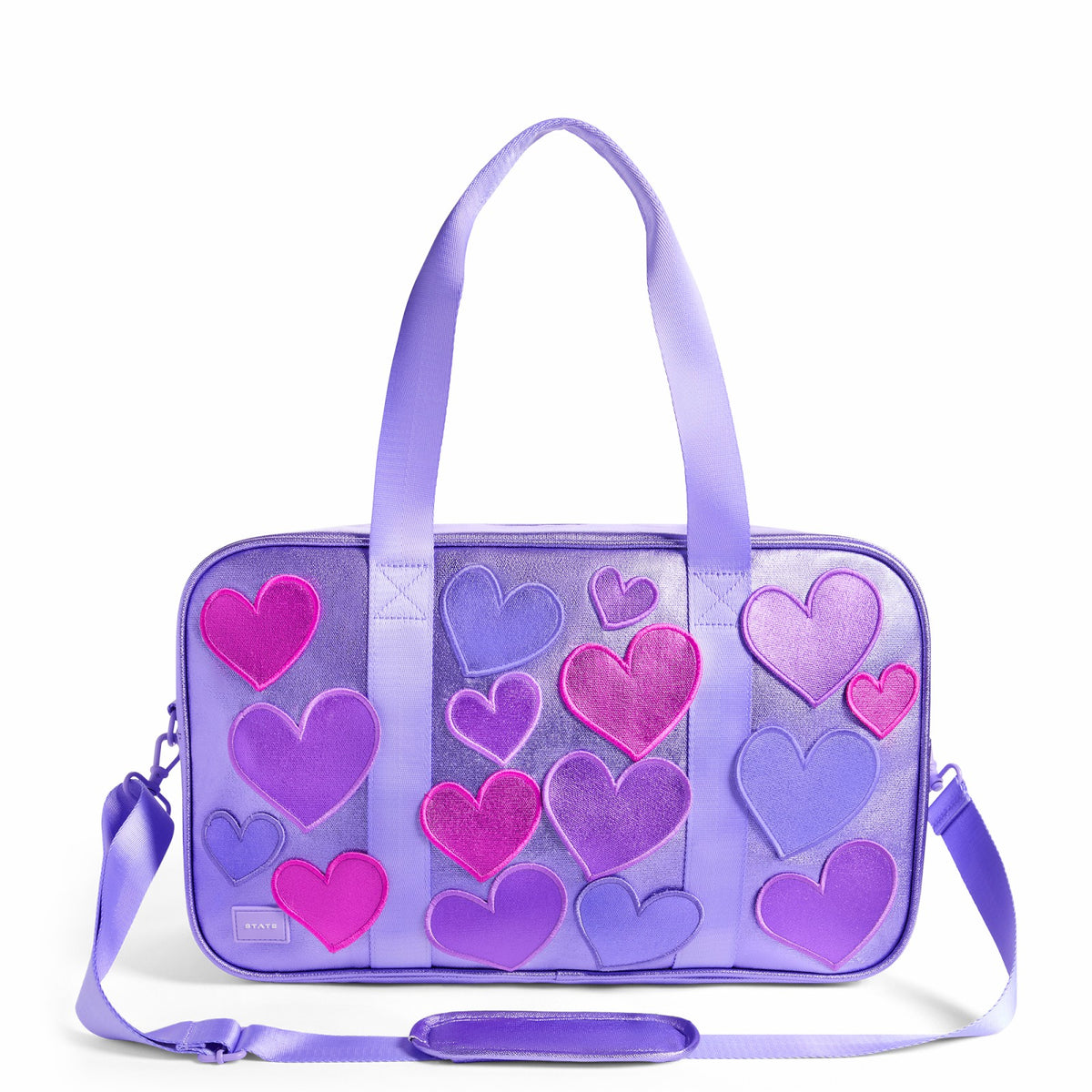Rockaway Duffle Metallic 3D Hearts | State Bags Discount