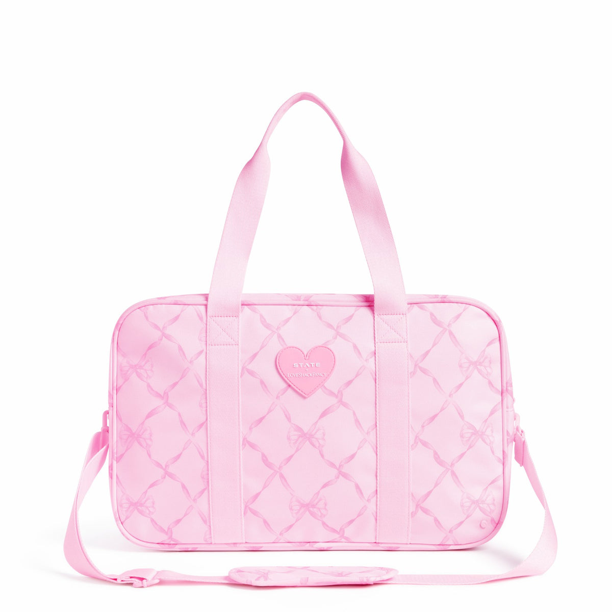 Rockaway Duffle Polyester Canvas Pink Peppermint | State Bags Hot Sale