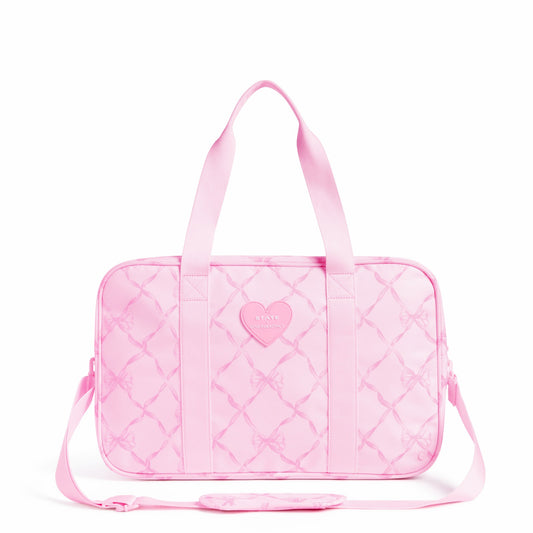 Rockaway Duffle Polyester Canvas Pink Peppermint | State Bags Hot Sale