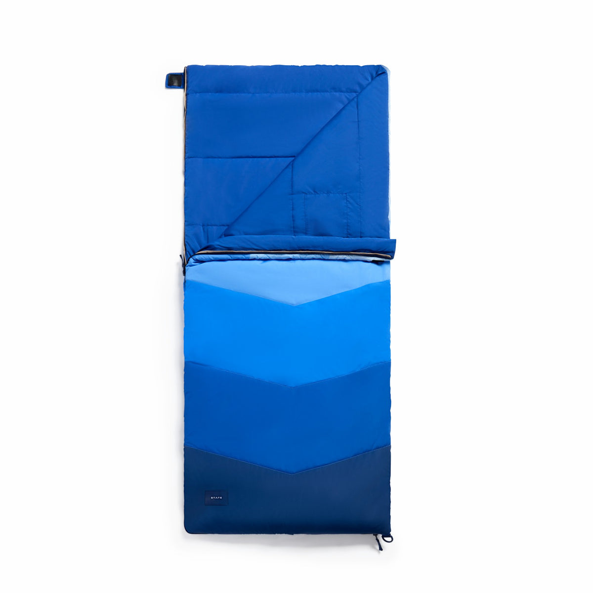 Redwood Sleeping Bag Blue Chevron | State Bags Everyday