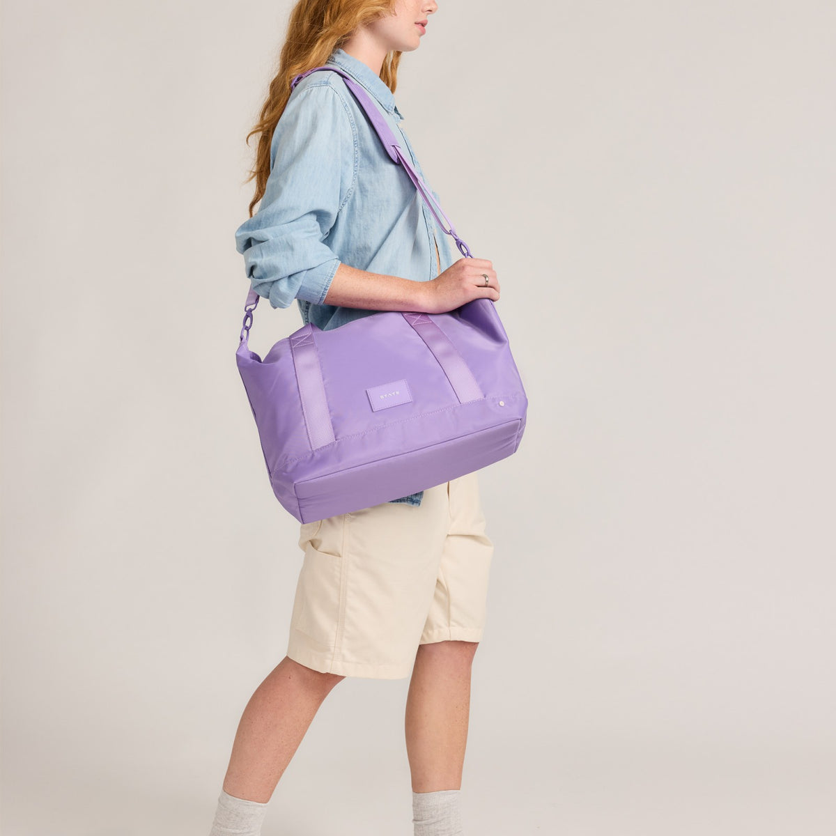 Graham Tote Nylon Purple | State Bags Trusted
